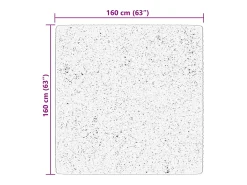 Discount Alfombra HUARTE de pelo corto suave y lavable 160x160 cm Azul