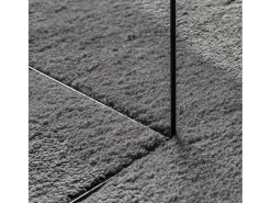 Sale Alfombra HUARTE de pelo corto suave y lavable en color antracita 80x250cm Gris