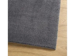Sale Alfombra HUARTE de pelo corto suave y lavable en color antracita 80x250cm Gris