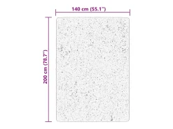 Best Alfombra HUARTE de pelo corto suave y lavable 140x200 cm Azul