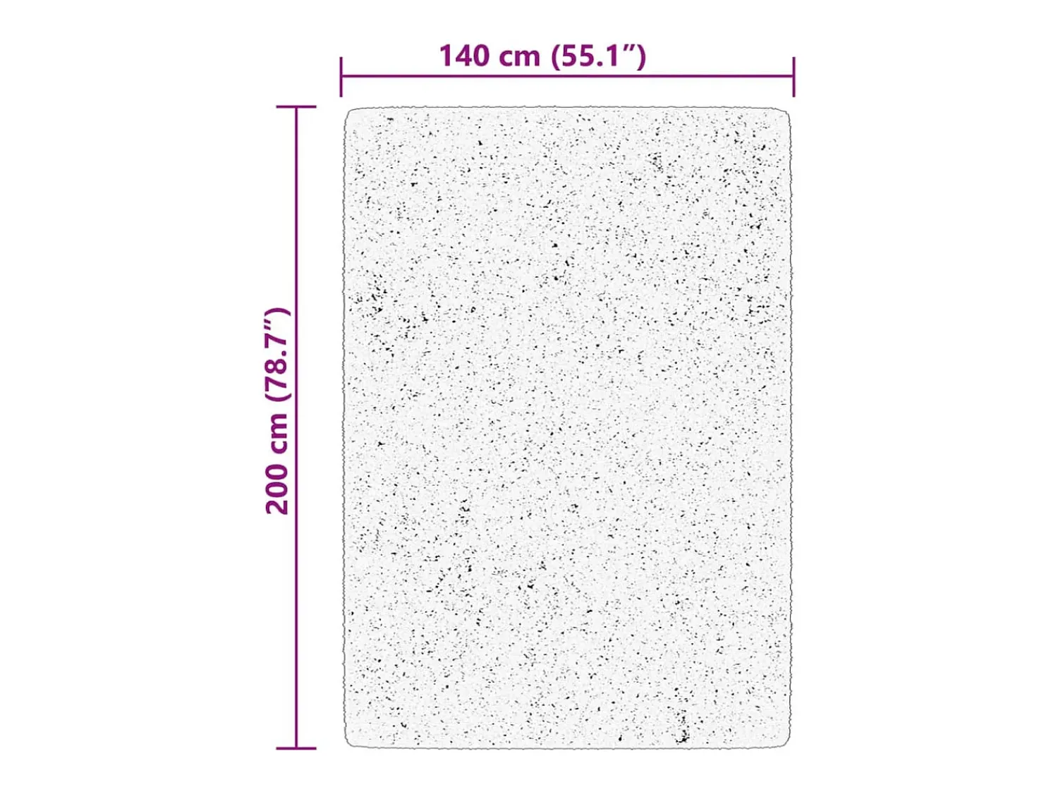 Best Alfombra HUARTE de pelo corto suave y lavable 140x200 cm Azul