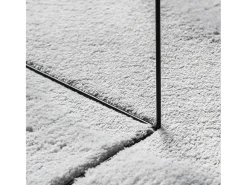 Alfombra HUARTE de pelo corto suave y lavable, gris, Ø 100 cm