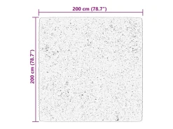 Alfombra De Cocina|Alfombra Redonda^Alfombra HUARTE de pelo corto suave y lavable negra 200x200 cm Negro