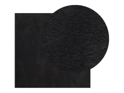 Alfombra De Cocina|Alfombra Redonda^Alfombra HUARTE de pelo corto suave y lavable negra 200x200 cm Negro