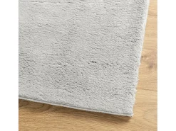 Online Alfombra HUARTE de pelo corto suave y lavable en 80x150 cm Gris