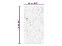 Online Alfombra HUARTE de pelo corto suave y lavable en 80x150 cm Gris