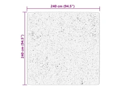 Clearance Alfombra HUARTE de pelo corto suave y lavable color bosque 240x240 cm Verde