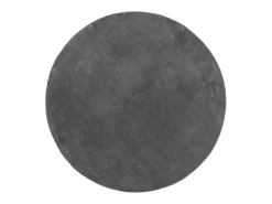 New Alfombra HUARTE de pelo corto suave y lavable en color antracita Ø 160 cm Gris