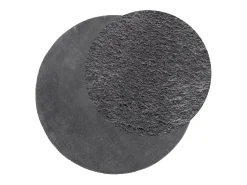 New Alfombra HUARTE de pelo corto suave y lavable en color antracita Ø 160 cm Gris