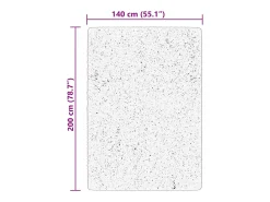 Alfombra De Cocina^Alfombra HUARTE de pelo corto suave y lavable 140x200 cm Beige