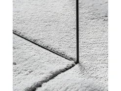 Alfombra HUARTE de pelo corto suave y lavable en gris 80x250 cm