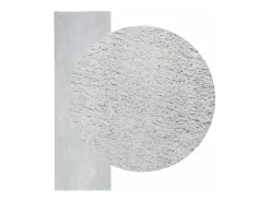 Alfombra HUARTE de pelo corto suave y lavable en gris 80x250 cm