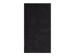 Alfombra HUARTE de pelo corto suave y lavable negra 80x150 cm