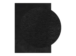 Hot Alfombra HUARTE de pelo corto suave y lavable negra 200x280 cm Negro