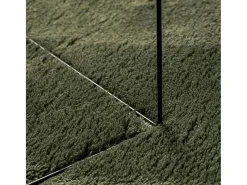 Alfombra De Cocina|Alfombra Redonda^Alfombra HUARTE de pelo corto suave y lavable color bosque 120x120 cm Verde