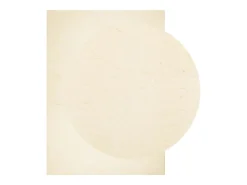 Alfombra HUARTE de pelo corto suave y lavable color crema 240x340 cm
