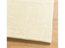 Alfombra HUARTE de pelo corto suave y lavable color crema 240x340 cm