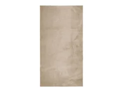 Alfombra HUARTE de pelo corto suave y lavable, color arena, 60x110 cm Marru00f3n