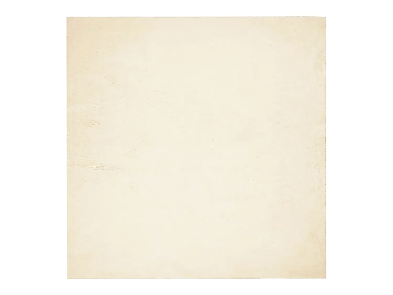 Alfombra De Cocina|Alfombra Redonda^Alfombra HUARTE de pelo corto suave y lavable color crema 120x120 cm Blanco
