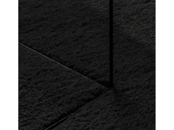 Hot Alfombra HUARTE de pelo corto suave y lavable negra 240x240 cm Negro