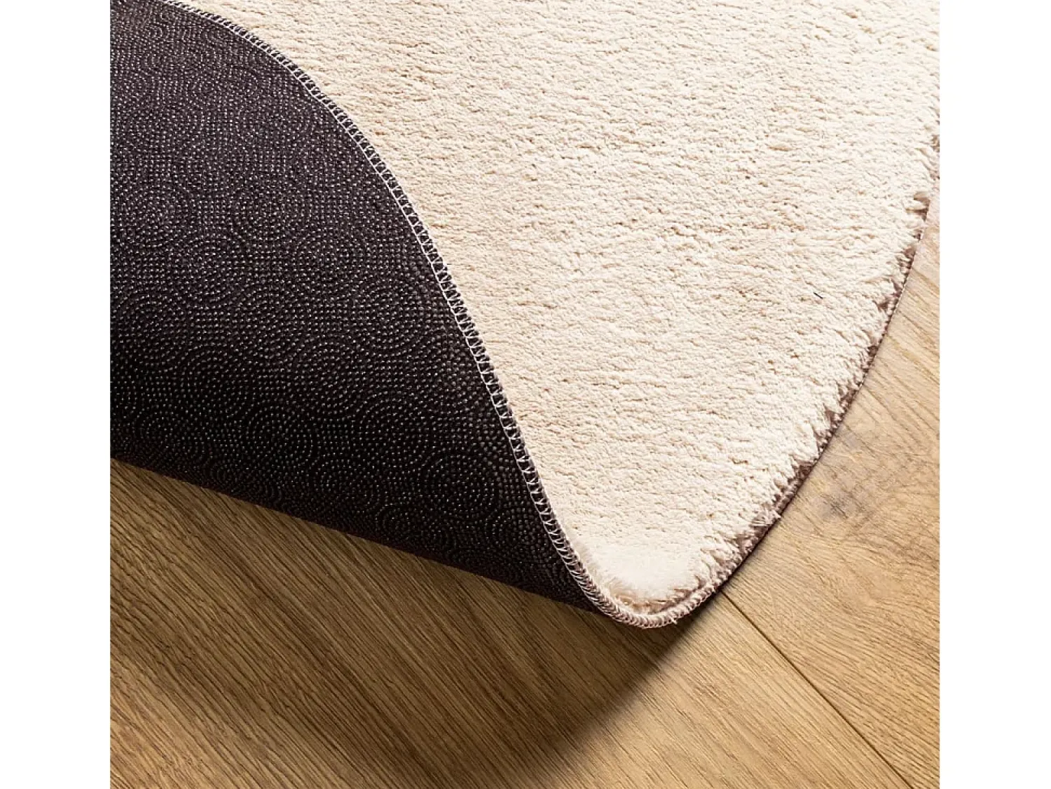 Alfombra De Cocina|Alfombra Redonda^Alfombra HUARTE de pelo corto suave y lavable en color Ø 200 cm Beige