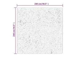 Alfombra De Cocina|Alfombra Redonda^Alfombra HUARTE de pelo corto suave y lavable arena 240x240 cm Marru00f3n