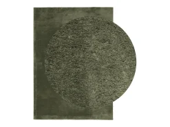 Alfombra De Cocina^Alfombra HUARTE de pelo corto suave y lavable color bosque 160x230 cm Verde