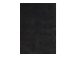 New Alfombra HUARTE de pelo corto suave y lavable negra 160x230 cm Negro