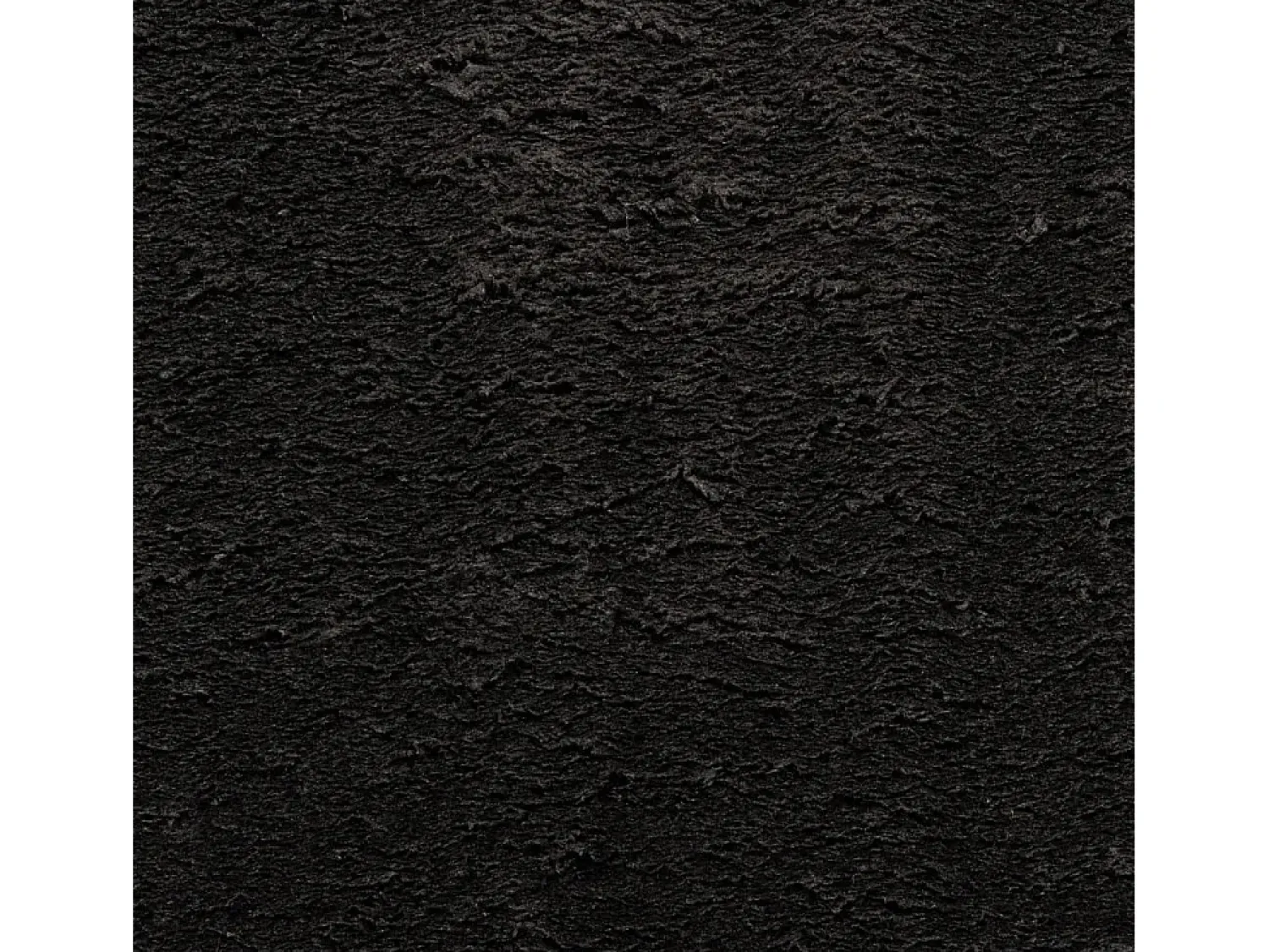 New Alfombra HUARTE de pelo corto suave y lavable negra 160x230 cm Negro
