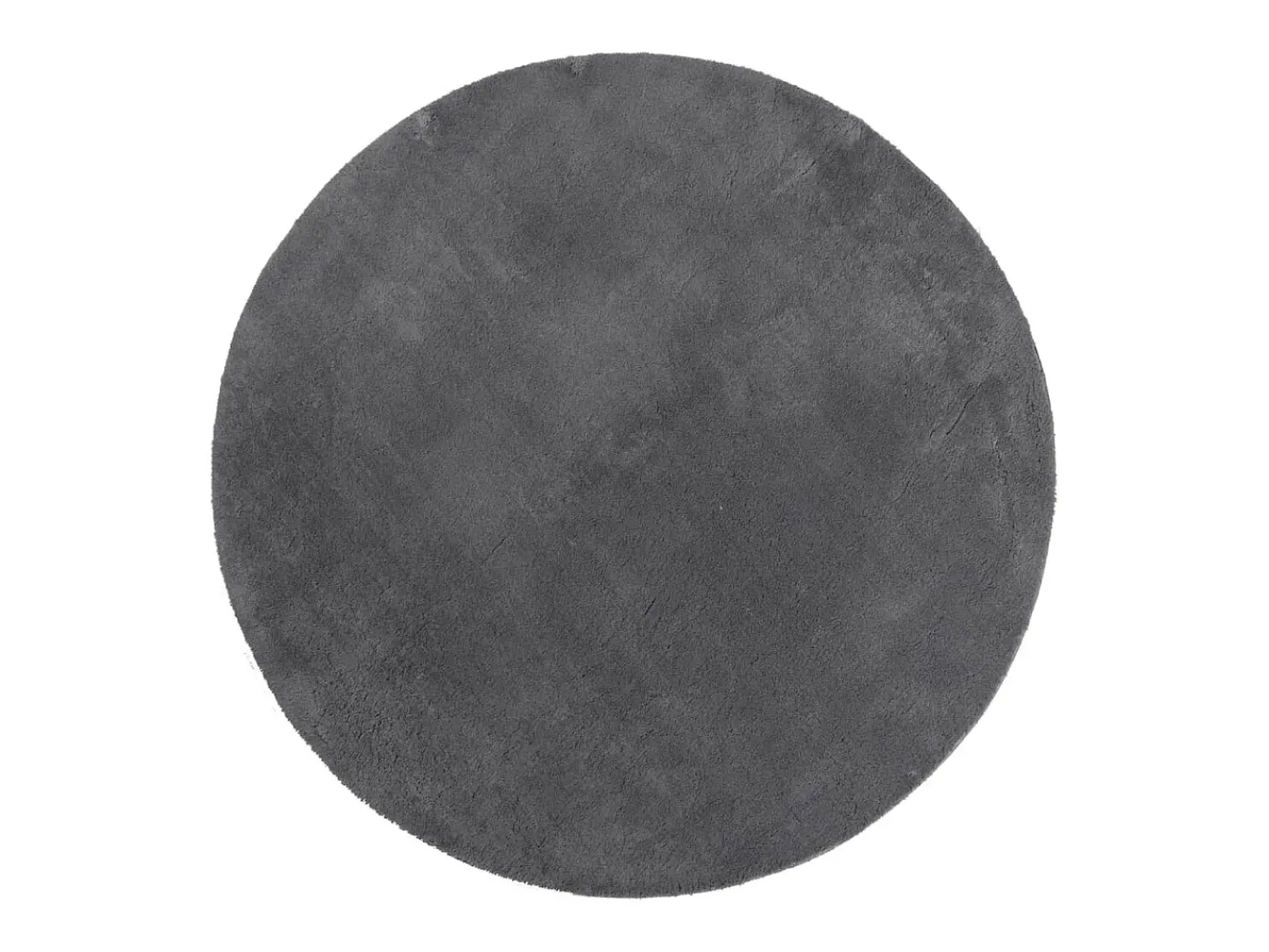 Alfombra De Cocina|Alfombra Redonda^Alfombra HUARTE de pelo corto suave y lavable en color antracita Ø 120 cm Gris