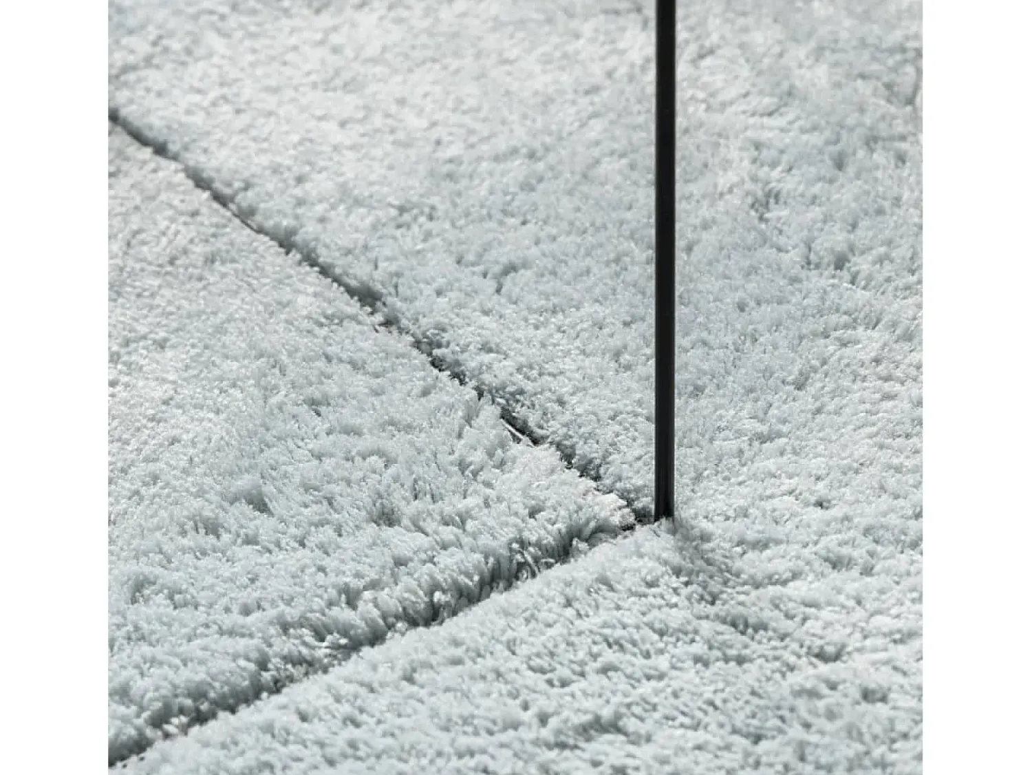 New Alfombra HUARTE de pelo corto suave y lavable 80x250 cm Azul
