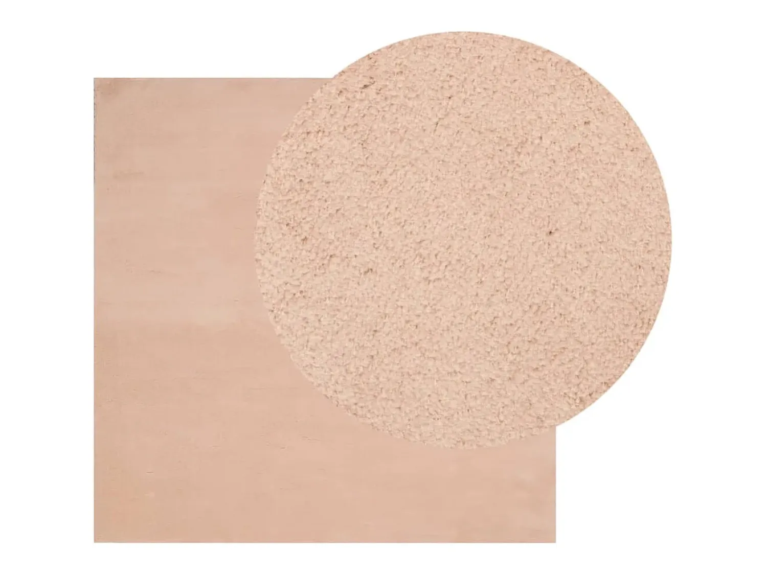 Alfombra De Cocina|Alfombra Redonda^Alfombra HUARTE de pelo corto suave lavable rojo claro 160x160 cm Rosa
