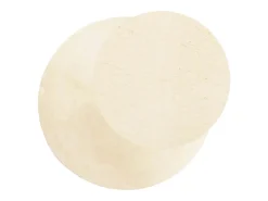 New Alfombra HUARTE de pelo corto suave y lavable en color crema, Ø 100 cm Blanco