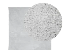 Alfombra HUARTE de pelo corto suave y lavable en gris 240x240 cm
