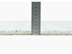Alfombra De Salón^Alfombra Hygge de viscosa y lana 140x200 cm plata Boston Plateado