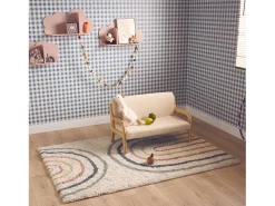 Sweeek Alfombra Infantil^Alfombra infantil rainbow, interior y multicolor Crema