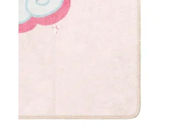 Alfombra De Cocina^Alfombra infantil 160x230 cm unicornio antideslizante lavable Rosa