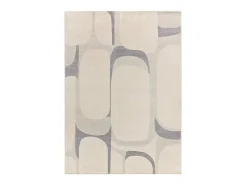Alfombra interior - abstracto - beige / gris - 200 x 290 cm - PORTO