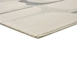 Alfombra interior - abstracto - beige / gris - 200 x 290 cm - PORTO