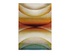Sale Alfombra interior - abstracto - multicolor - 140 x 200 cm - LIBET Naranja / Verde / Azul / Beige / Multicolor