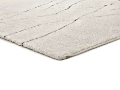 Alfombra De Salón^Alfombra interior - bereber con relieve - blanco - 160 x 230 cm - TURIN Negro / Blanco