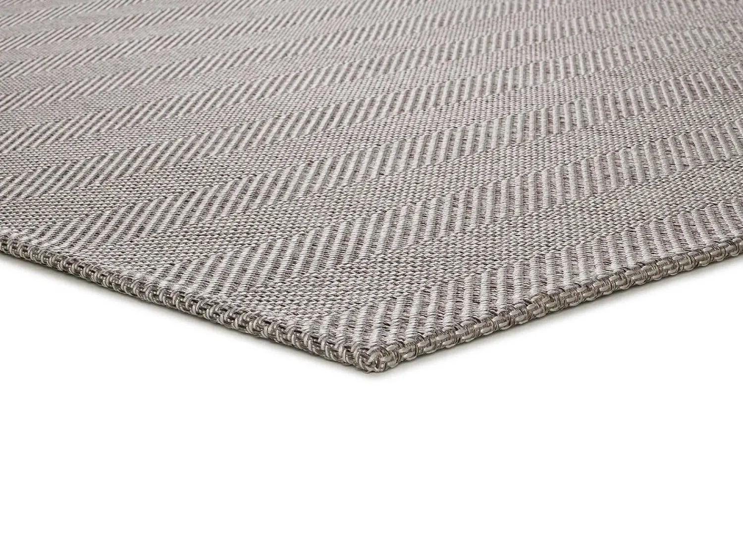 Sale Alfombra interior - chevron - plata - 80 x 150 cm - ESPIGA Gris
