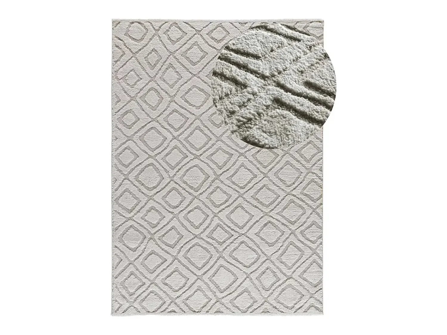 Alfombra De Salón^Alfombra interior - escandinavo con relieve - gris - 152 x 235 cm - JUNO Gris claro