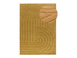 Alfombra interior - escandinavo - mostaza - 80 x 150 cm - SNOWY