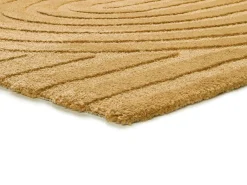 Alfombra interior - escandinavo - mostaza - 80 x 150 cm - SNOWY