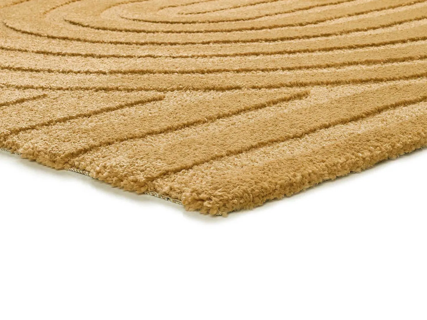 Alfombra interior - escandinavo - mostaza - 80 x 150 cm - SNOWY