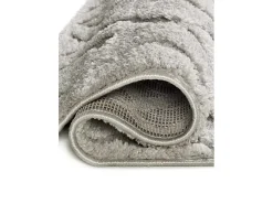 Alfombra interior - escandinavo con relieve - gris - 126 x 190 cm - JUNO