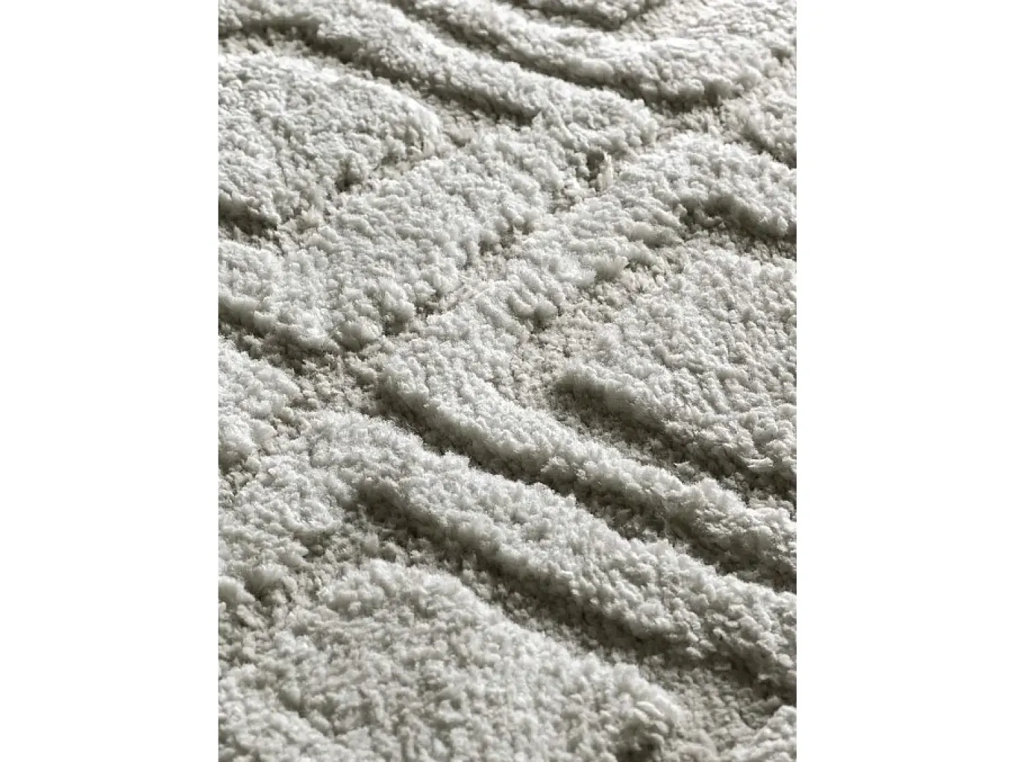 Alfombra interior - escandinavo con relieve - gris - 126 x 190 cm - JUNO