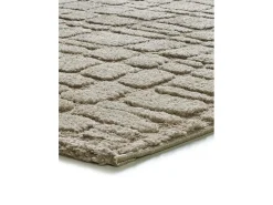 Best Alfombra interior - escandinavo con relieve - piedra - 126 x 190 cm - JUNO Topo