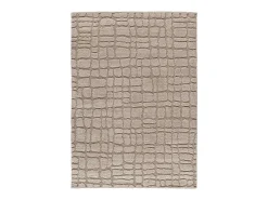 Best Alfombra interior - escandinavo con relieve - piedra - 126 x 190 cm - JUNO Topo